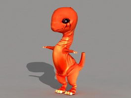 Baby Fire Dragon 3d model preview
