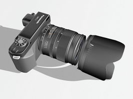 Panasonic DMC with Lens 3d model preview