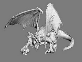 Hell Demon Dragon 3d preview