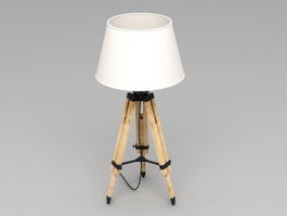Antique Tripod Lamp 3d model preview