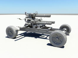 Heavy Gatling Artillery 3d preview