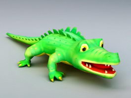 Cute Cartoon Crocodile 3d preview