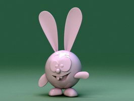 Plastic Toy Rabbit 3d preview
