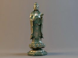 Guanyin Statue 3d model preview