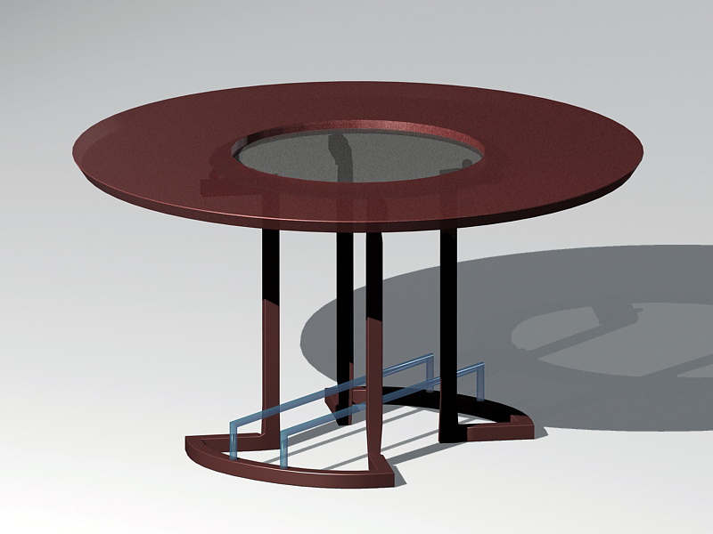 Round Accent Table 3d rendering