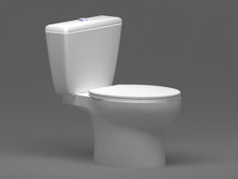2 Piece Toilet 3d preview