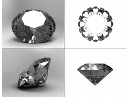 Brilliant Cut Diamond 3d model preview