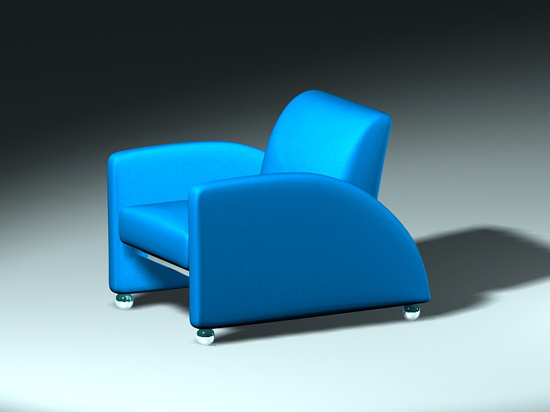 Single Sofa Chair 3d rendering