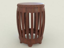 Chinese Style Stool 3d preview