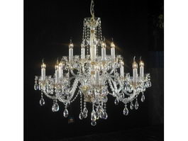 Dining Room Crystal Chandelier 3d preview