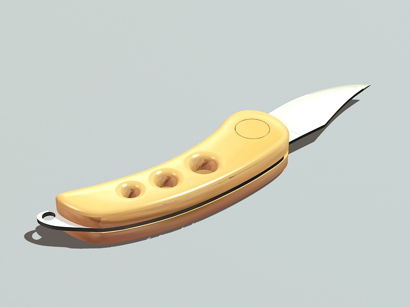 Folding Pocketknife 3d rendering
