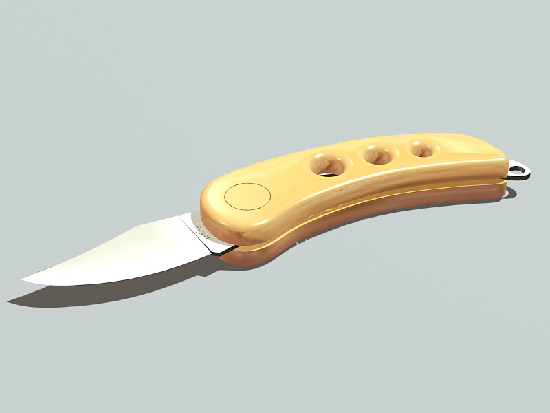 Folding Pocketknife 3d rendering