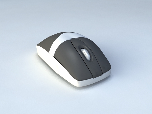 Wireless Computer Mouse 3d rendering