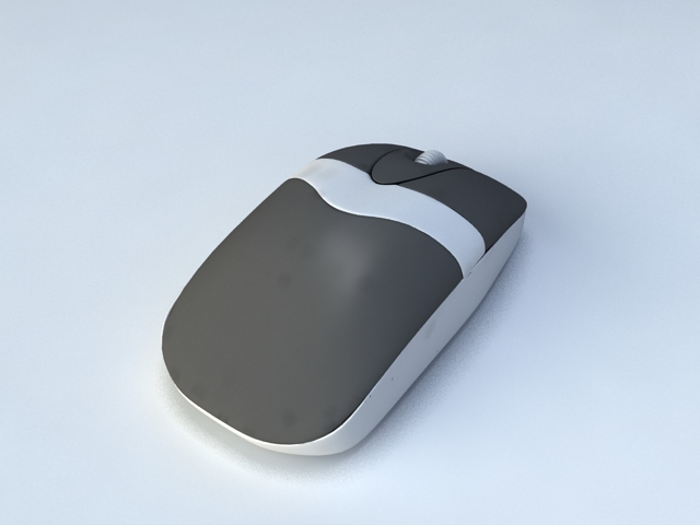 Wireless Computer Mouse 3d rendering
