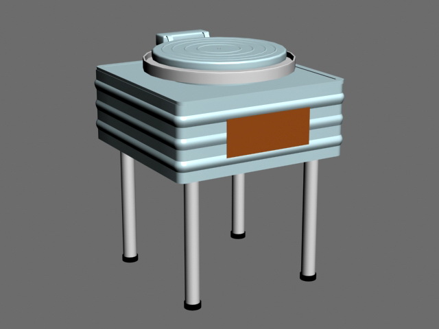 Electric Baking Pan 3d rendering