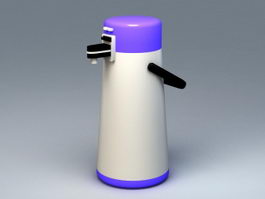 Plastic Thermos Bottle 3d model preview
