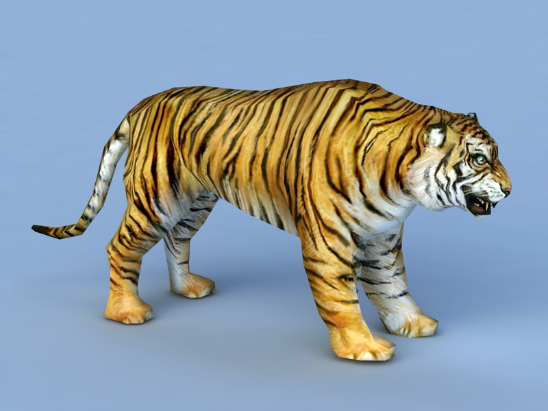 Bengal Tiger (FUR) (RIGGED)