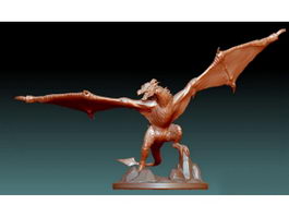 Dragon Sculpture 3d model preview