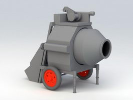 On-site Concrete Mixer 3d preview