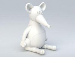 Cartoon Rat 3d model preview