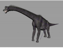 Brachiosaurus Dinosaur Rig 3d model preview