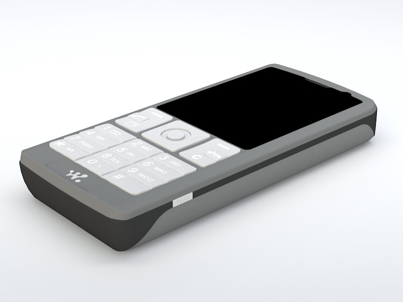 Sony Ericsson K610i 3d rendering