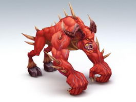 Fire Demon Beast 3d preview