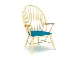 Traditional Windsor Chair 3d model preview