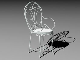 Outdoor Metal Chair 3d model preview