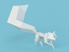 Low Poly Fox 3d preview