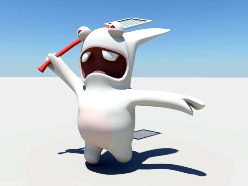 Crazy Rabbit Cartoon 3d model - CadNav