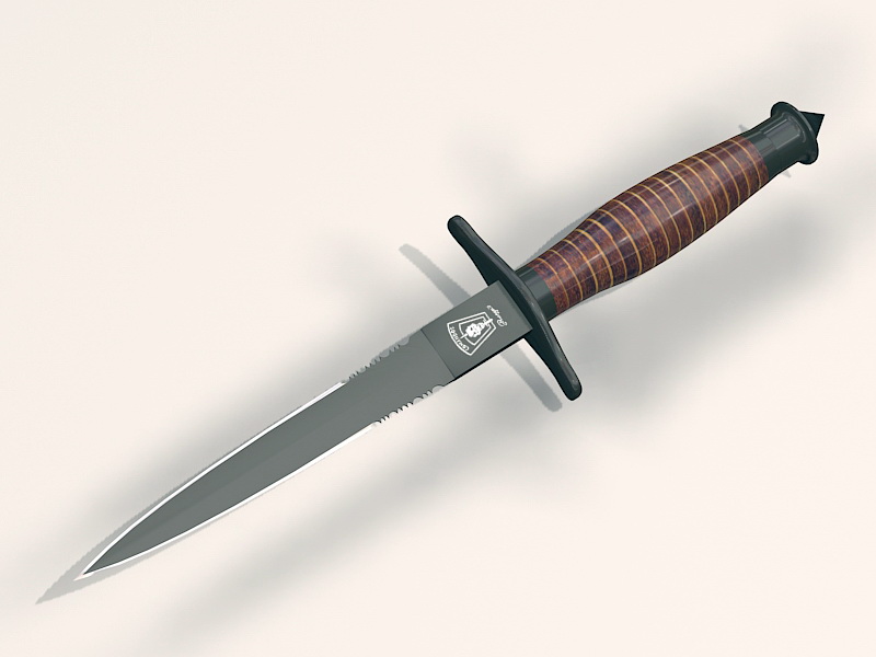 British Commando Knife 3d rendering