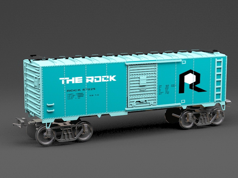 Train Wagon 3d rendering