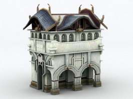 Medieval Town House 3d preview