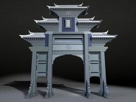 Chinese Paifang 3d model preview