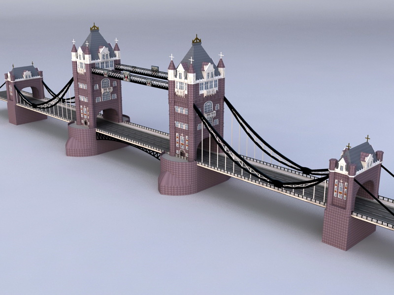 London Tower Bridge 3d rendering
