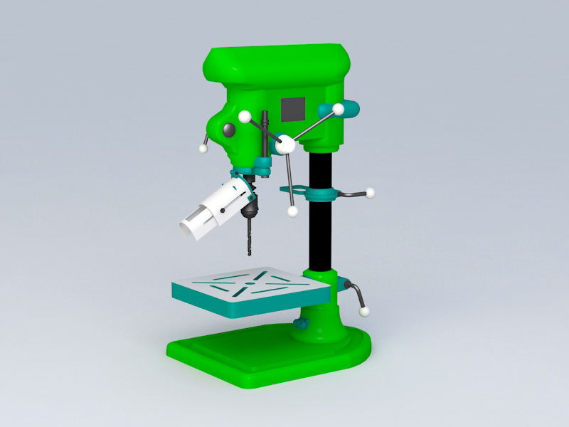 Benchtop Drill 3d model 3ds Max files free download