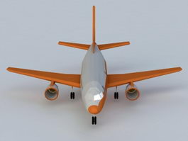 Commercial Airline 3d model preview