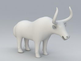 Yak Statue 3d preview
