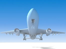 Passenger Airplane 3d model preview
