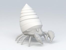 Hermit Crab 3d model preview