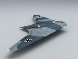 Ho 229 Fighter Bomber 3d model preview