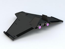 Sci-Fi Space Superiority Fighter 3d model preview