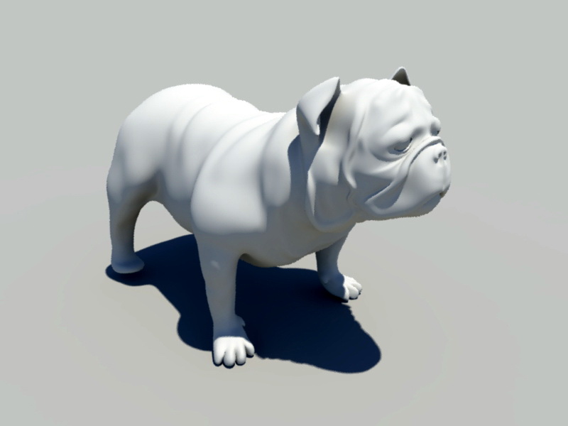 bulldog 3d model free dog stl file