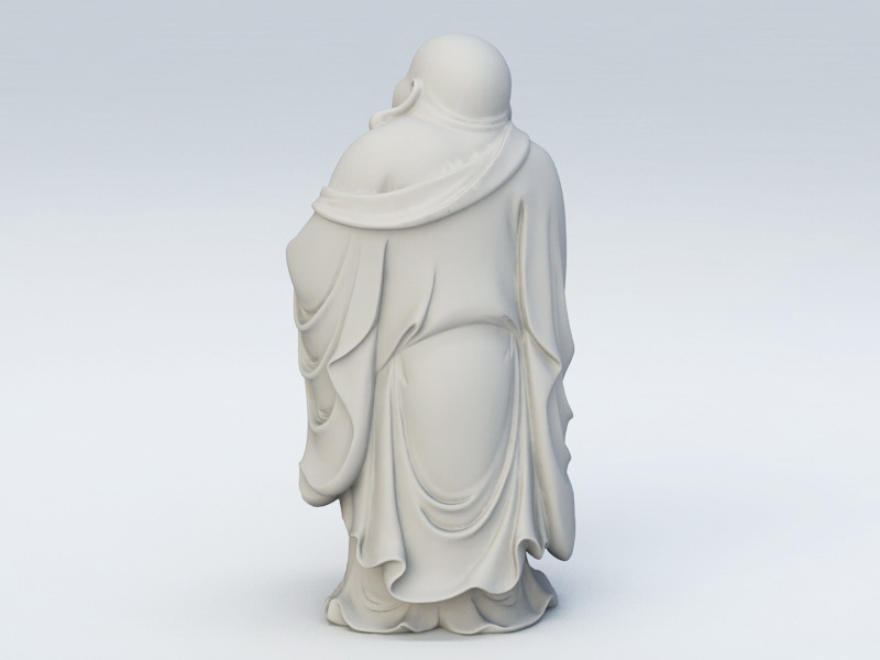 Buddha Figure 3d rendering