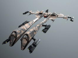 Eve Rifter Minmatar Frigate 3d model preview