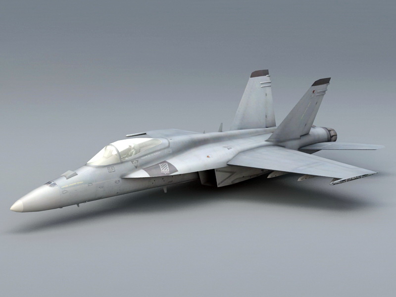 FA-18E Super Hornet 3d rendering