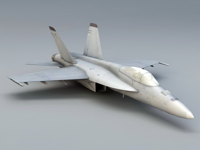 FA-18E Super Hornet 3d rendering