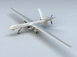 Military Drone 3d model preview