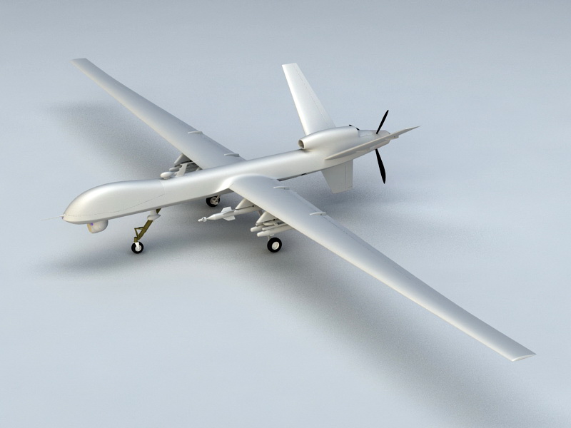 Military Drone 3d rendering